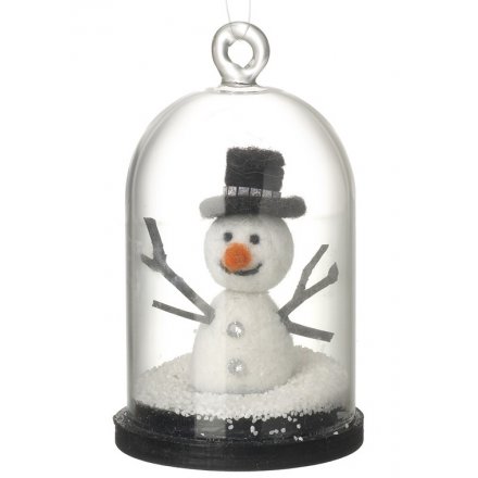 Hanging Snowman Dome