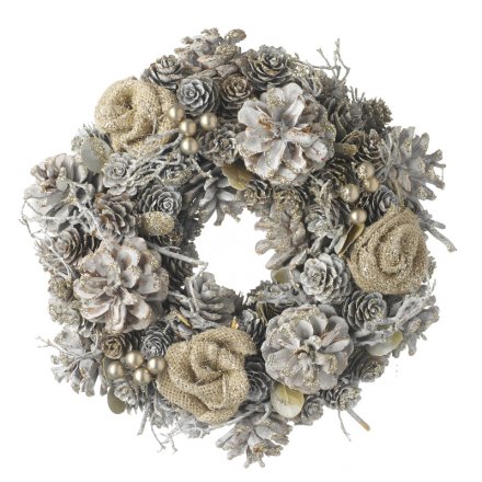 Gold Wreath With Rose