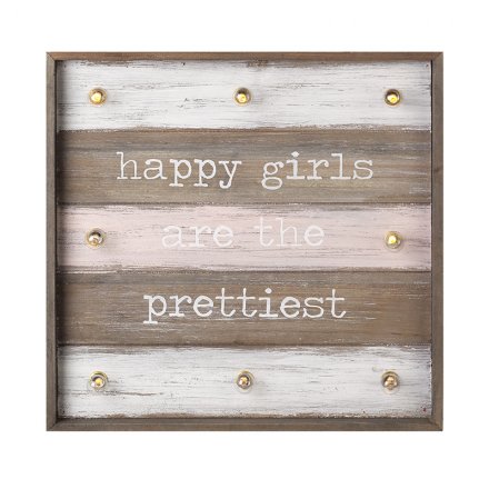 Happy Girls LED Sign 