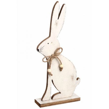 White Sitting Rabbit 31cm