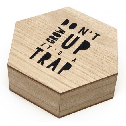Don't Grow Up Wooden Sign 18.5cm