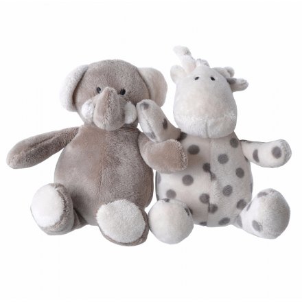 An assortment of two Ellie & Raff soft toys in display box