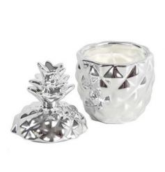 silver pineapple with removable lid