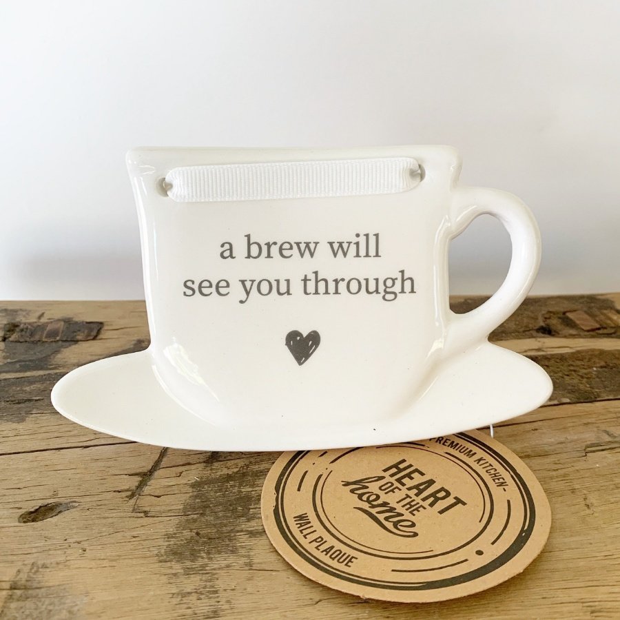 KG0020 / Tea/Coffee Slogan Sign 30165 Interior Decor / Kitchen Rosefields