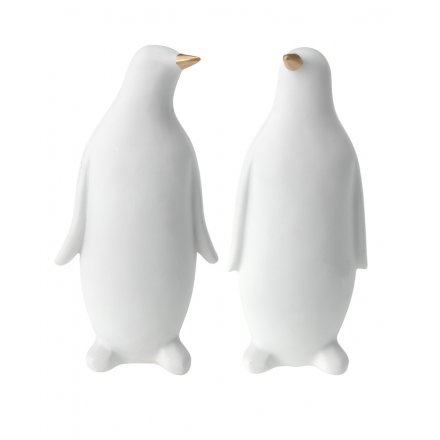 Penguin White Ornament, 18cm