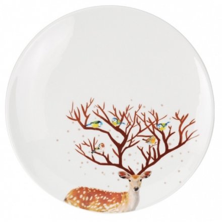 Reindeer Design Plate, 20cm