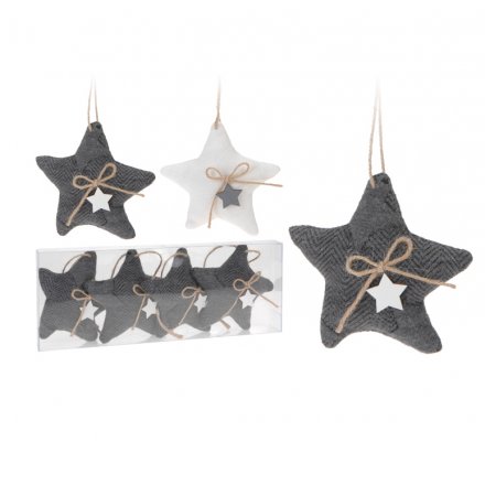 Pack 4 Fabric Stars, 2a