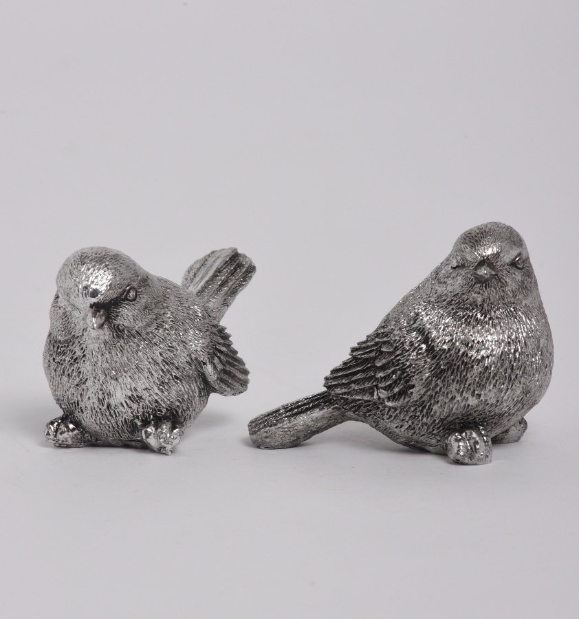 Antique Silver Birds, 2a 30361 Christmas / Ornaments Rosefields