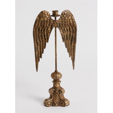 Tall Angel Wings Candle Holder