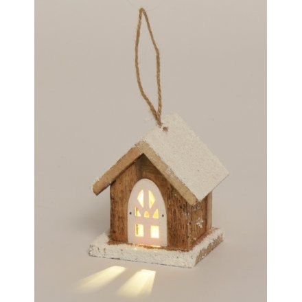 Light up Wooden Hanging House