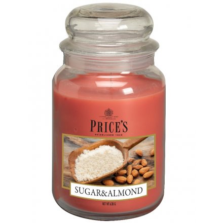 Prices Sugar & Almond Large Jar Candle