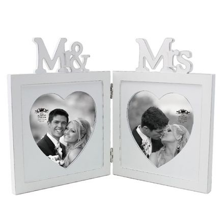 Twin Photo Frame Mr & Mrs