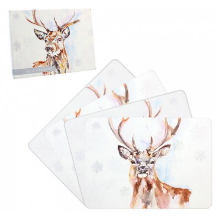 Winter Stag Placemats Set of 4