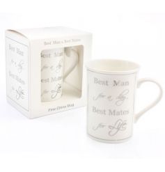 A beautifully gift boxed sentiment mug making the ideal Best Man gift.