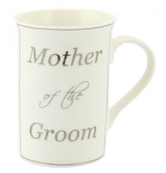 A classic and elegant Mother of the Groom mug with gift box.