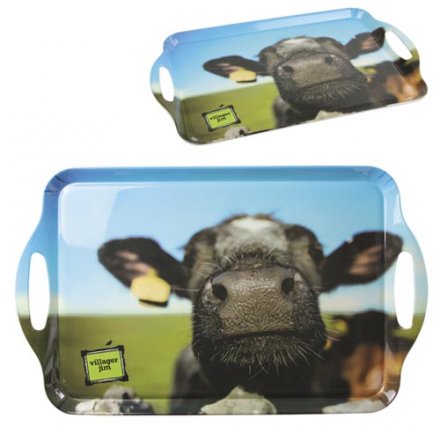 Villager Jim Melamine Tray - Blowing Bubbles