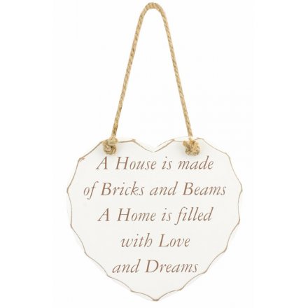 House & Home Hanging Plaque