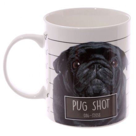 Pug Shot New Bone China Mug