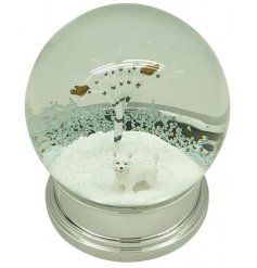 Large snowglobe with winter scenes 