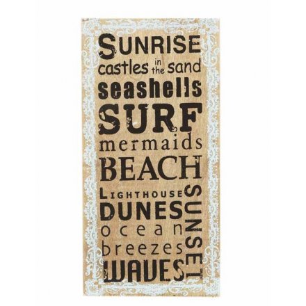 Sunshine Beach Quote Sign 30cm