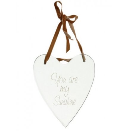You Are My Sunshine Heart Mirror 17cm
