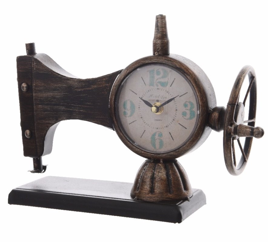 Sewing Machine Clock 33cm 30972 Interior Decor / Clocks Rosefields