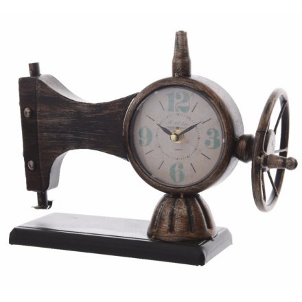 Iron Clock Sewing Machine 33cm