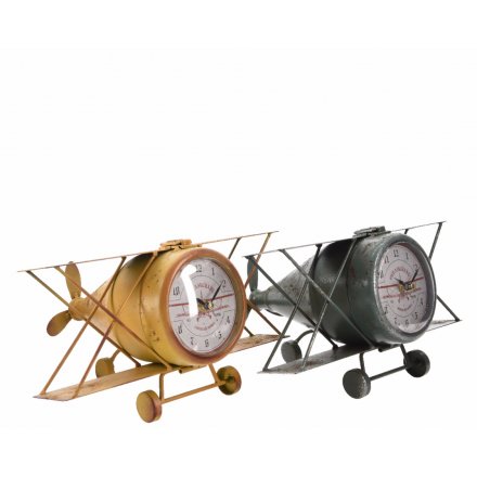 Antique Airplane Clock, 2a