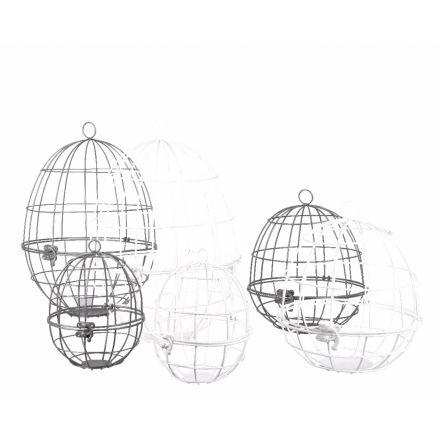 Set of 3 Egg Shaped Bird Cages, 2a