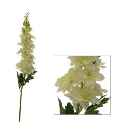 Cream Delphinium Artificial Flower 70cm