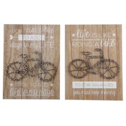 Bicycle Wall Plaque