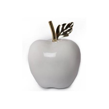 Gold & White Apple, 15cm