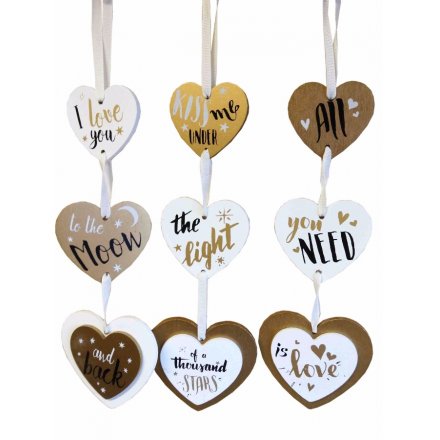 Gold Hanging Heart, 3a