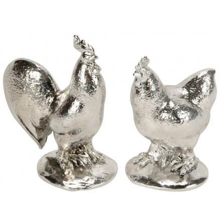 Silver Hen and Chicken, 2a