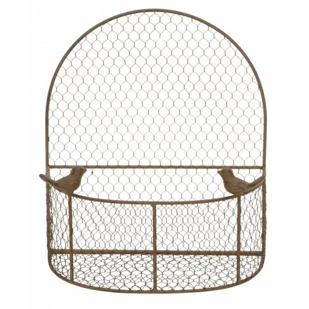 Rustic Wall Basket 30cm