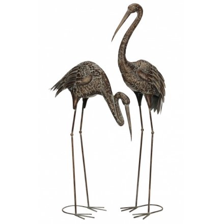 Bronze Metal Herons, 110cm