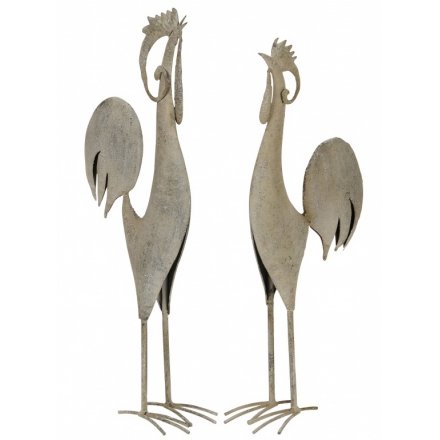 Standing Metal Chickens, 2a
