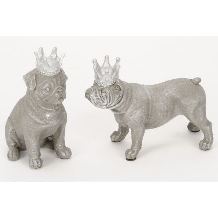 Dogs With Crown Ornaments, 2a