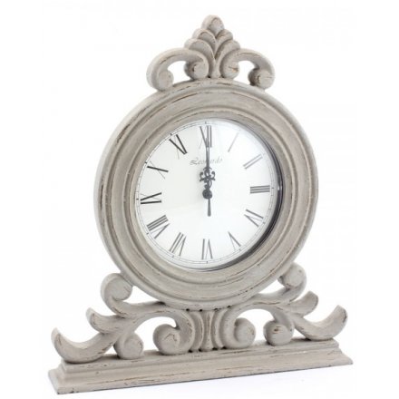 Grey Mantel Clock