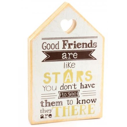 Good Friends House Plaque 