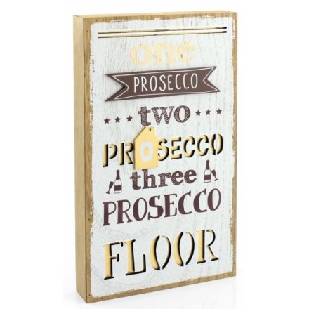 1 2 3 Prosecco Floor 3D Plaque