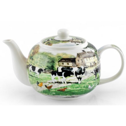 Farm Yard Cow Teapot