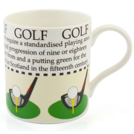 Golf China Mug Boxed