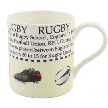 Rugby China Mug Boxed