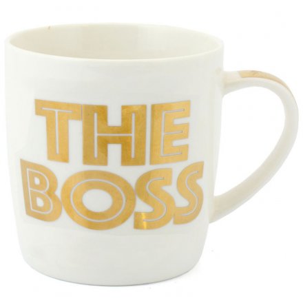 The Boss Gold Mug Boxed