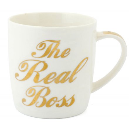The Real Boss Gold Mug
