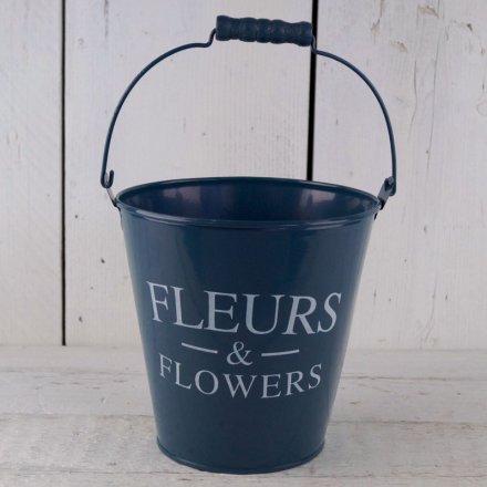 Fleurs And Flower Bucket, 17cm