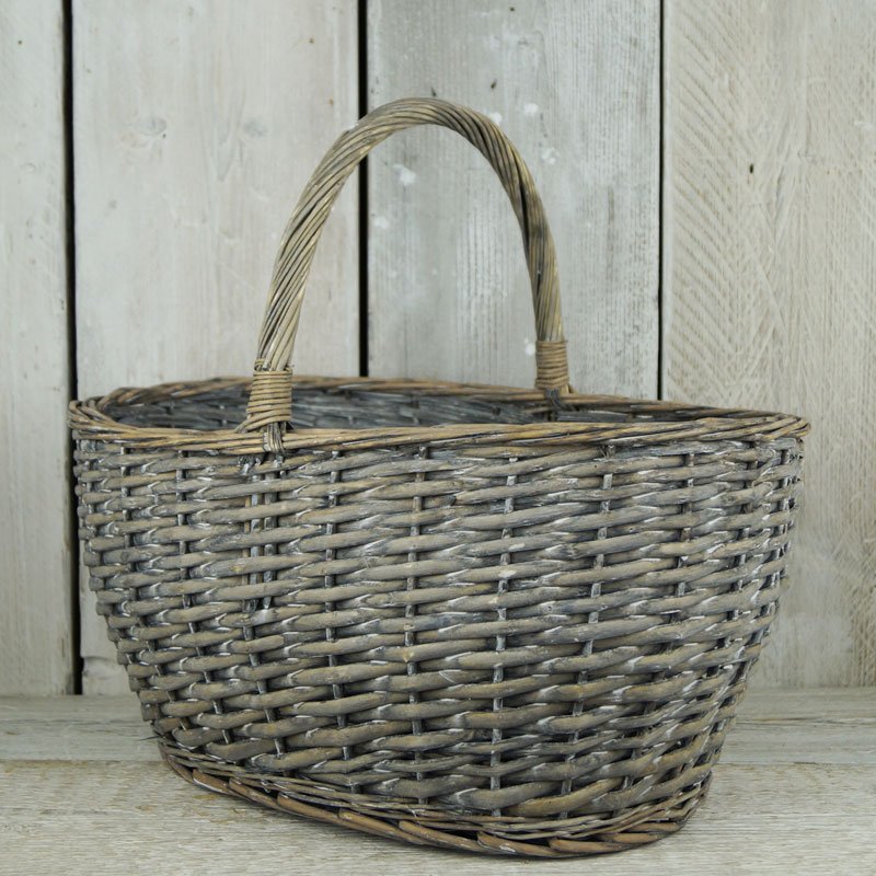 Grey Wicker Basket, 47cm 31819 Homeware / Storage Gainsborough
