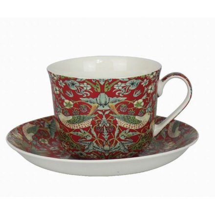 Cup & Saucer, Strawberry Thief