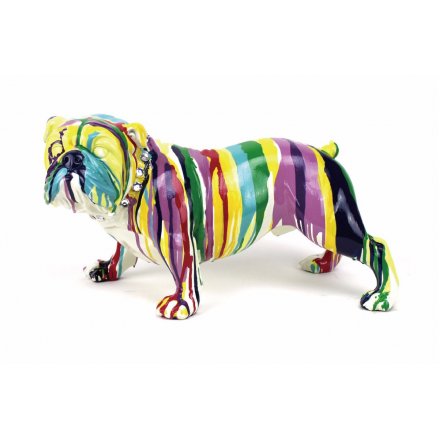 Colourful Art Bulldog
